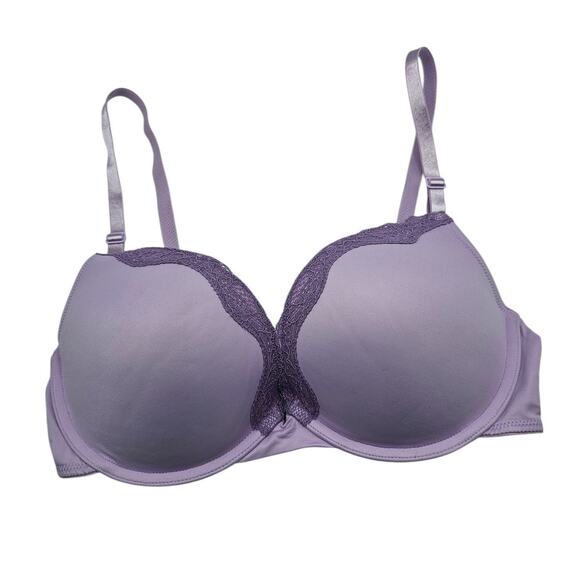 Self Expressions by Maidenform Womens Sz 36D Padded Push Up Bra Light Purple - Picture 1 of 4